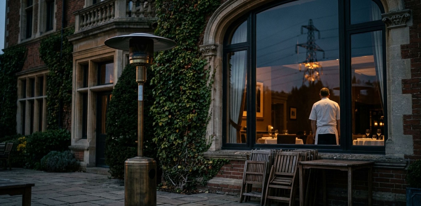 Historic hotel restaurant facing rising operational and energy costs in the hospitality industry